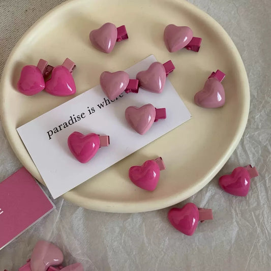 XOXO Heart Clips (Pack of 2)