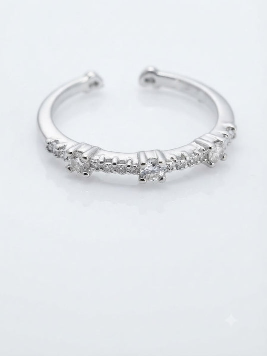 Sparkling in Minimalism Ring