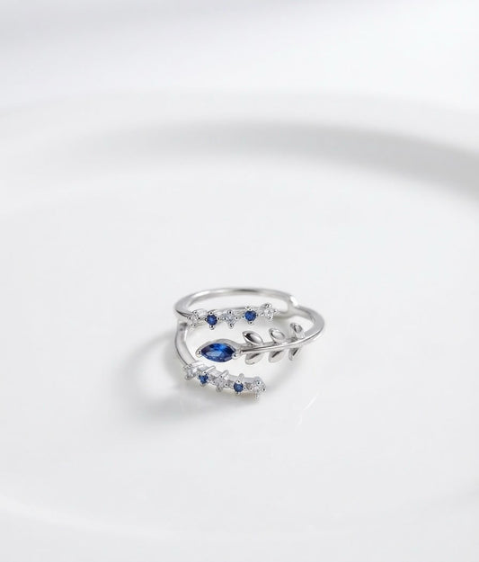 Azure Ivy Wrap Ring