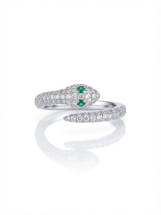 Green-eyed Serpent Ring