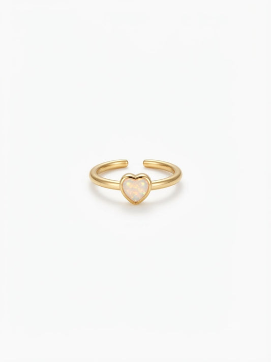 Eternally Sparkling Heart Ring