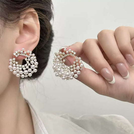 Nightfall Cascade Pearl Earrings