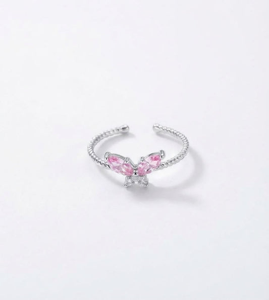 Pretty Pink Wings Ring