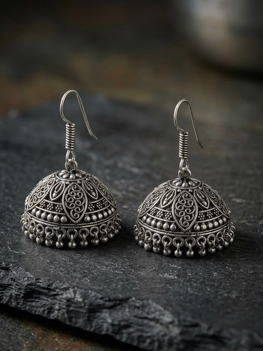 Ira Filigree Dome Jhumkas