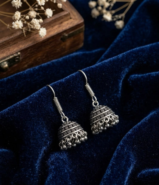 Mini Maya Oxidised Jhumkas