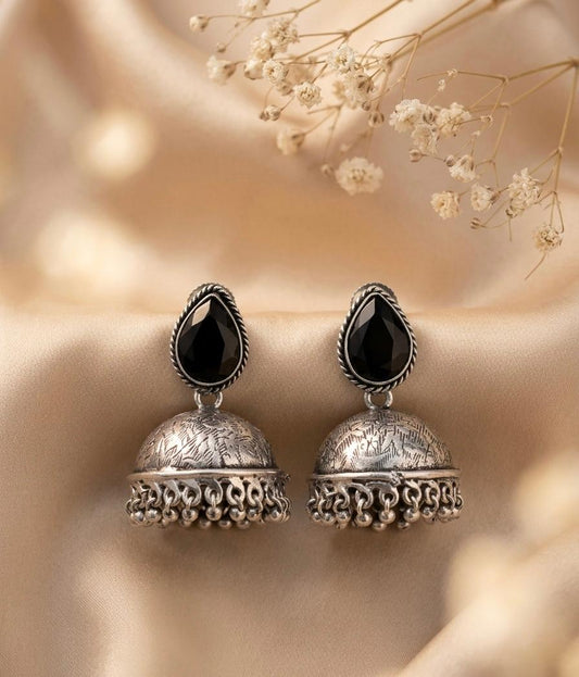 Midnight Eclipse Jhumkas