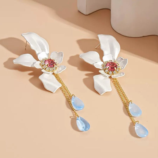 Ethereal Bloom Drop Earrings