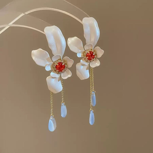 Ethereal Bloom Drop Earrings