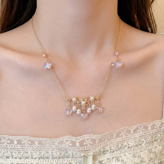 Golden Butterfly Whisper Necklace