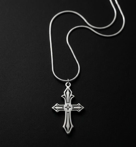 Celestial Gothic Cross Necklace