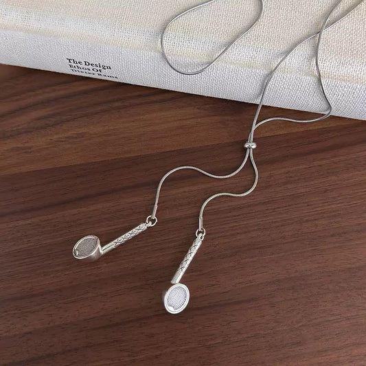The Sonic Plug Lariat Necklace (earphones necklace)