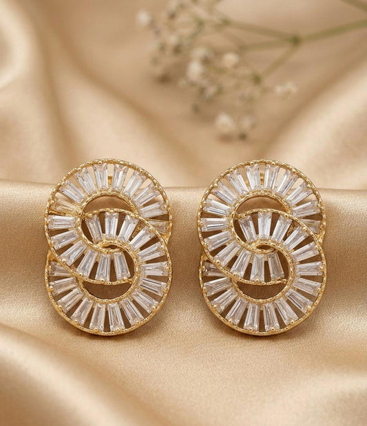 Celestial Swirl Crystal Studs