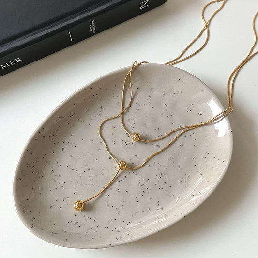 Martha Layered Necklace - stainless steel