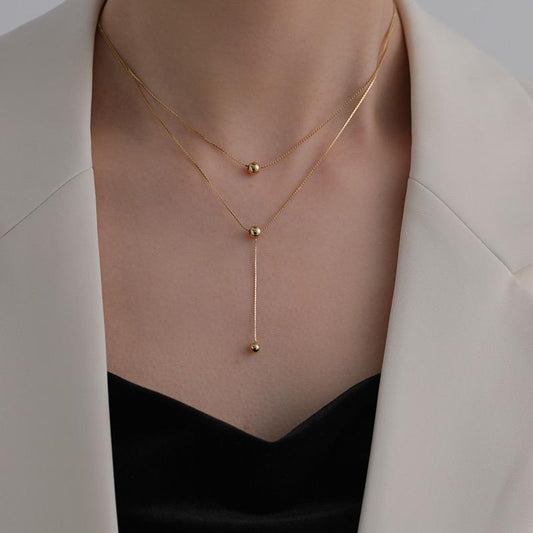 Martha Layered Necklace - stainless steel