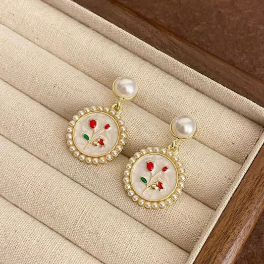 Floral Japanese Earrings