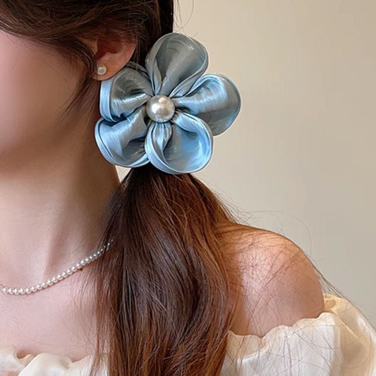 Springtime Pearl Scrunchie