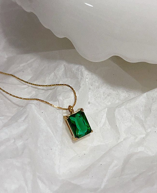 Evergreen Solitaire Necklace