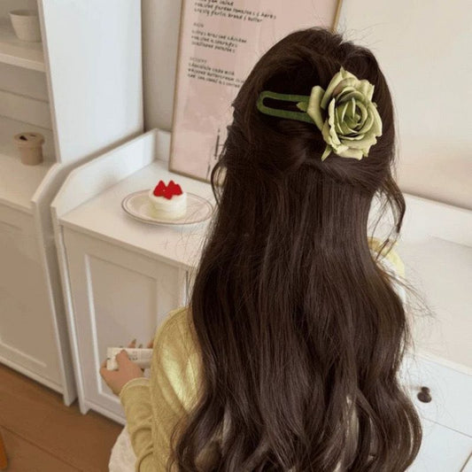 Rosy Dream Hair Clips