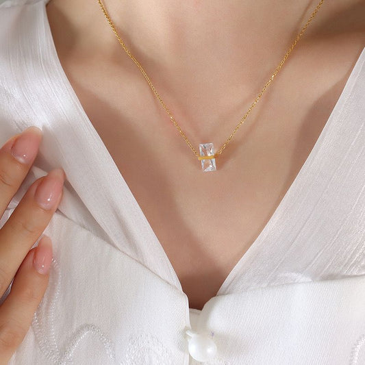 Not so basic! Clear Necklace