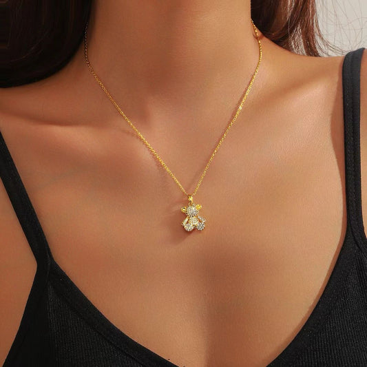 Pookie Teddy Necklace