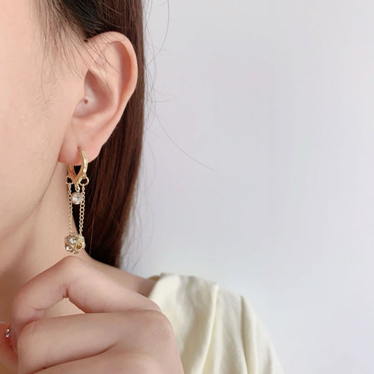 Golden Drizzle Chain Earings
