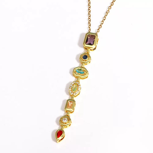 Gemstone Medley Long Necklace