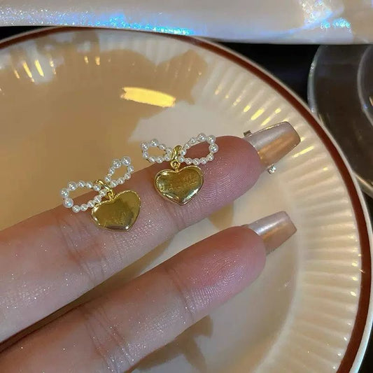 Heart of Fairy Bow Earrings
