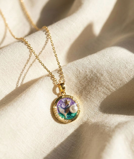 Enchanted Mermaid Vintage Necklace