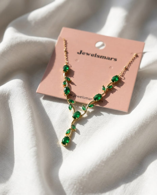 Verdant Vines Tulip Y-Necklace