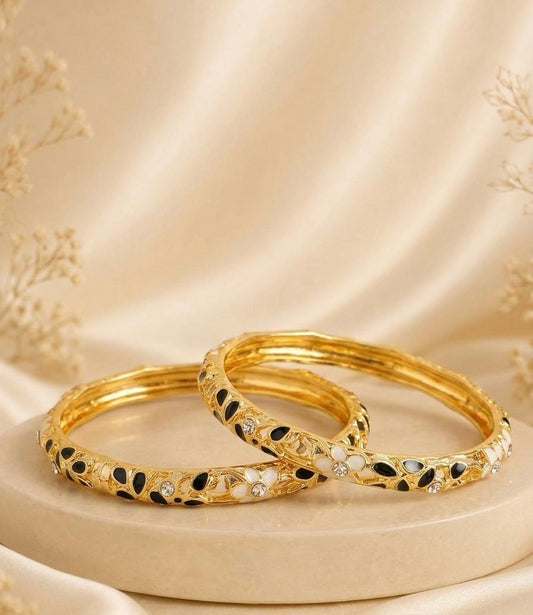 Vintage Reverie Enamel Bangle! ( pack of 2 )