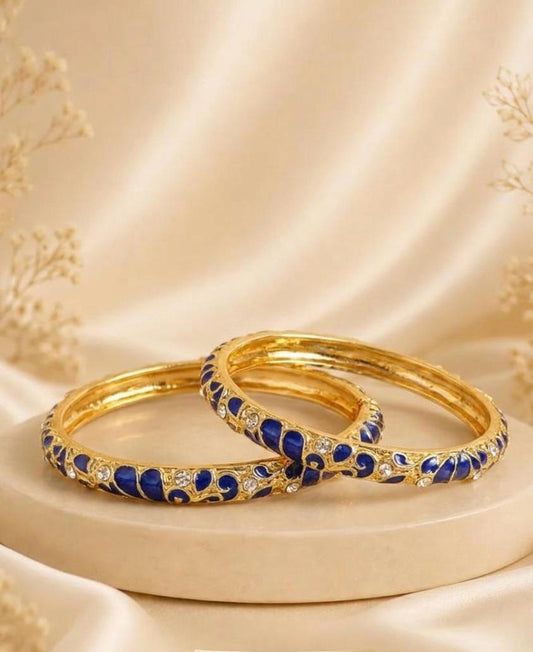 Old Era Rhinestone Enamel Bangle