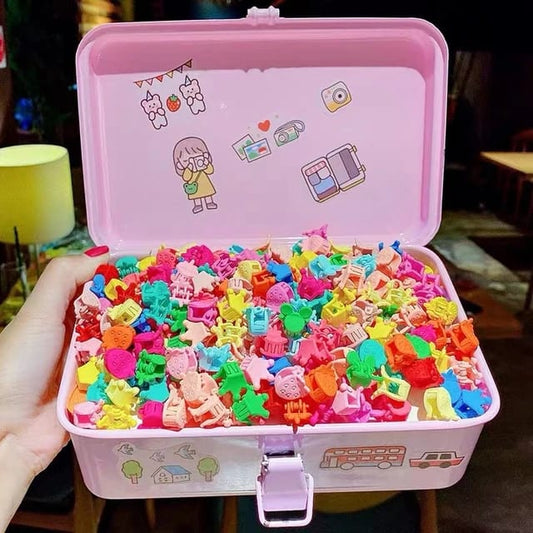 Korean Tiny Cute Floral Hair Clips- random colours