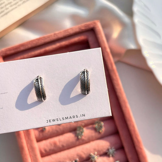 The Leafy Leaf studs - tiny earrings