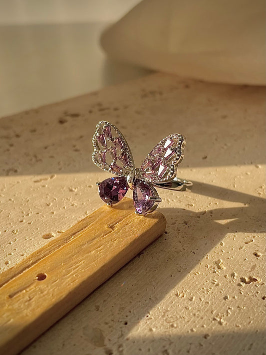 Majestic Butterfly Ring- Purple