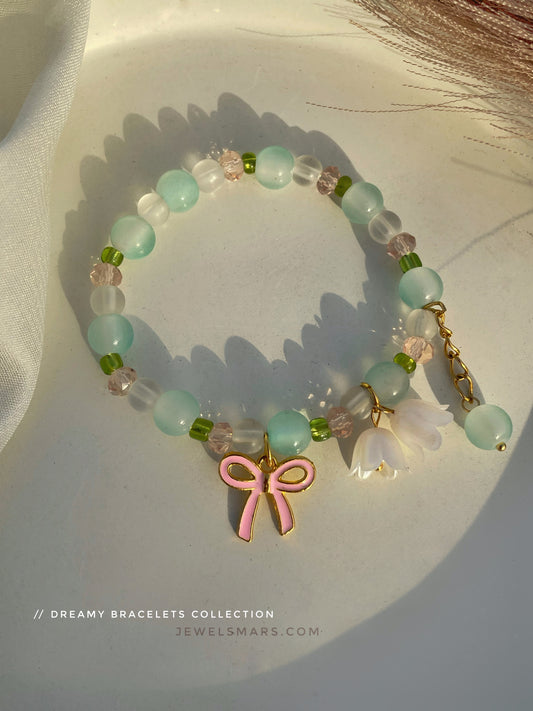 Bow me Bracelet- green