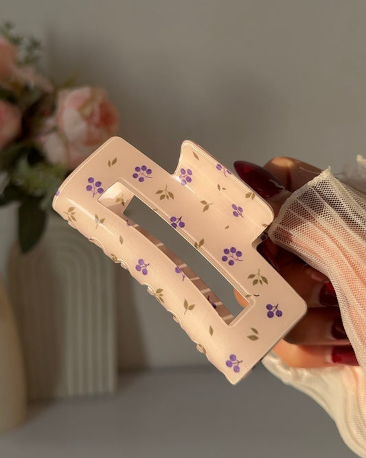 Purple Wines Claw Clip