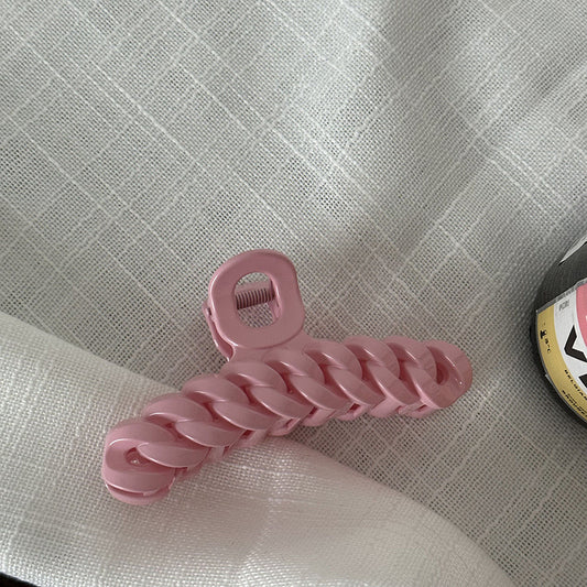 Chain Hair Claw - pink