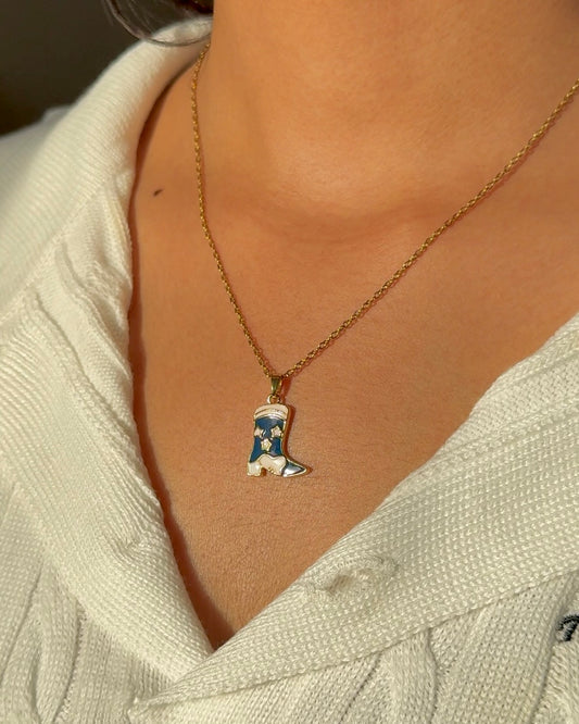 Cowgirl Boot Necklace