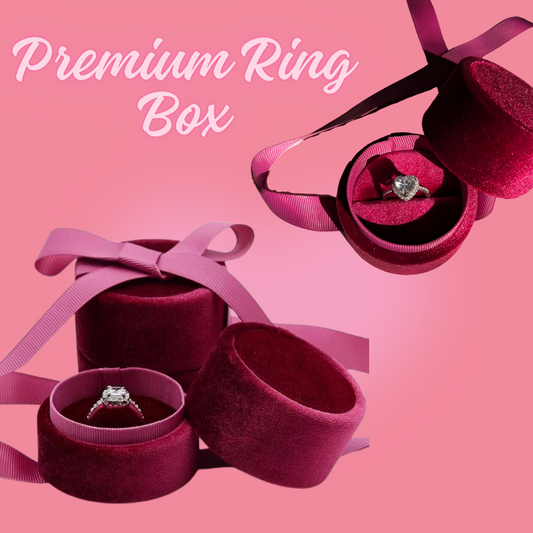 Premium Ribbon Ring Box (only box)