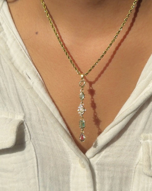 Divine Vintage Charm Y-Necklace
