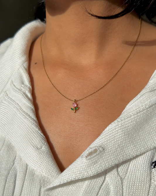 Dainty Dearie Tulip Necklace