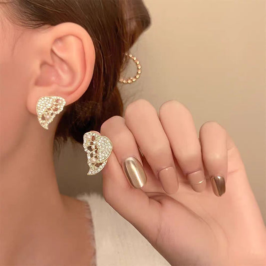 BUTTERFLY KOREAN EARRINGS - can be worn in multiple ways