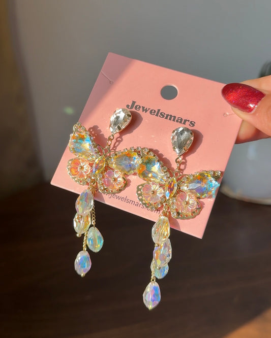 Elsa Princess Butterfly Earrings