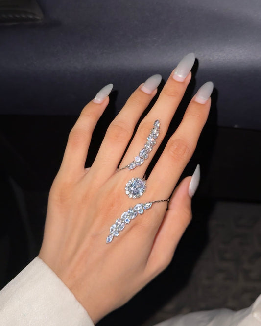 Petal Shimmer hand jewellery