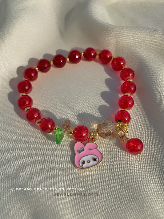 Cutie Red Beads bracelet