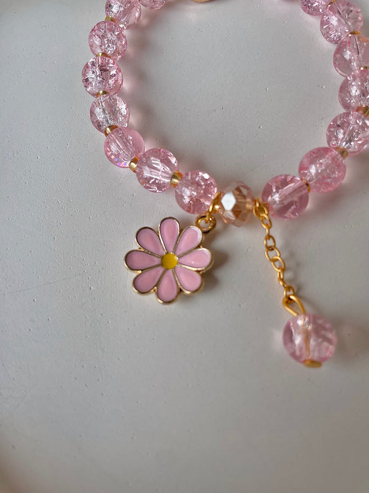 Floral Bracelet- pink