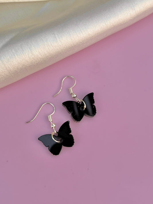 Little Butterfly Earrings - black