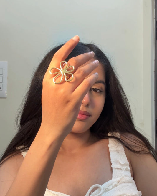 Golden Gardenia Ring