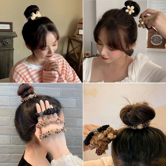 Pack Of 7 Cute Brown Hairties (₹15 each only)