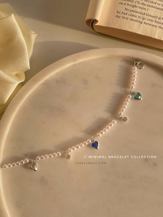 Pearly Hearts Bracelet